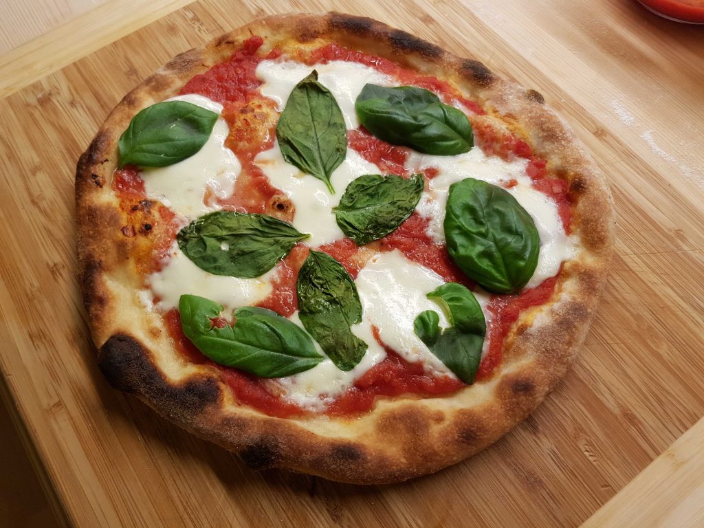 Pizza Margherita made with Caputo Pizzeria Flour