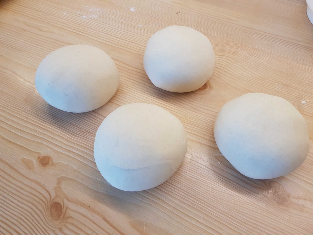 Authentic Neapolitan pizza dough ball