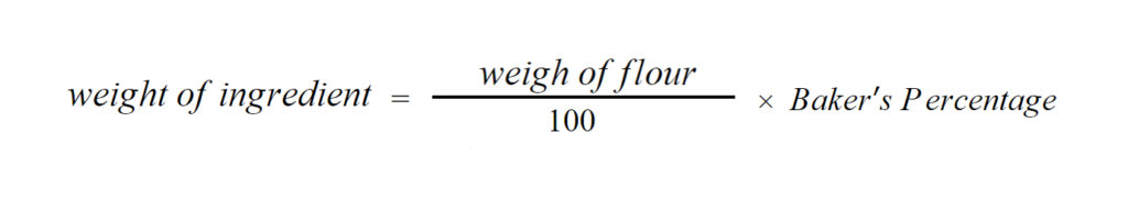 bakers percentage formula