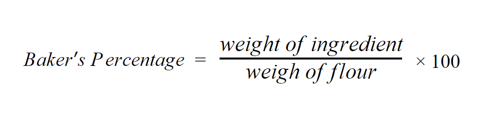 bakers percentage formula