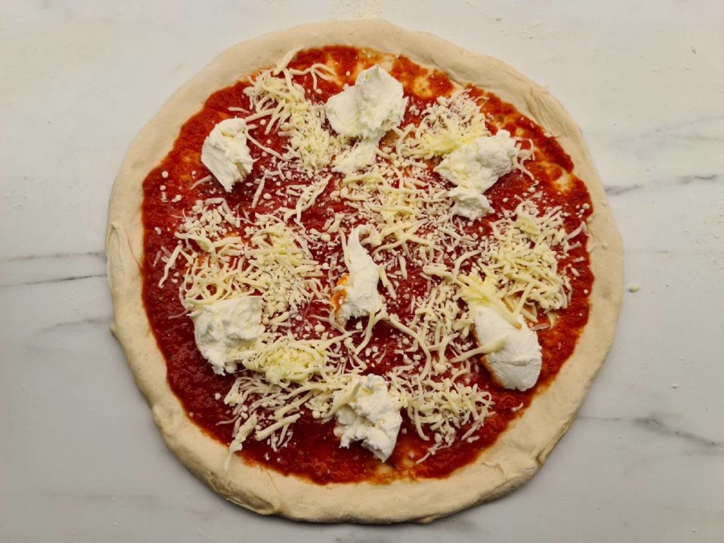 Pizza with cheese 