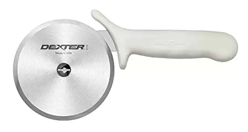 Dexter-Russell 4" Pizza Cutter, P177A-4PCP, SANI-SAFE Series White