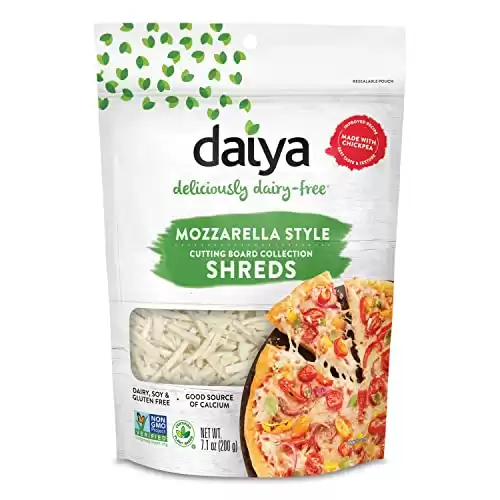 Daiya, Dairy Free Mozzarella Style Vegan Cheese Shreds, 7.1 Ounce